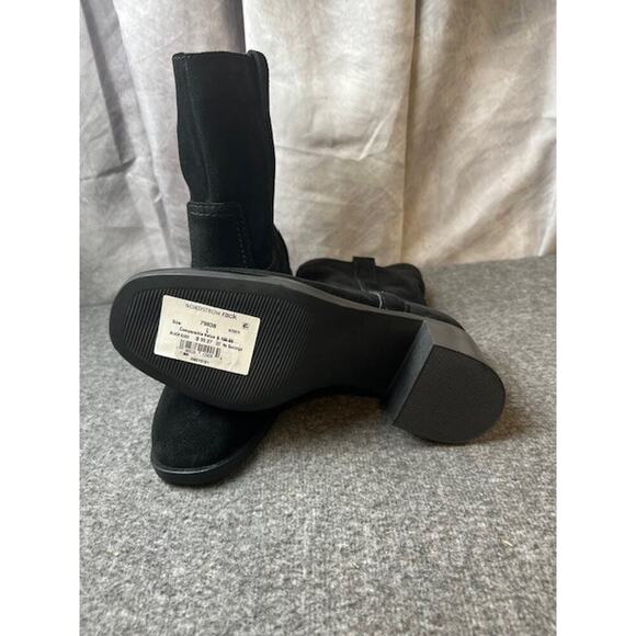 Steve Madden Romney Ankle Boots Women's Black Suede Bootie Size 7 - Picture 7 of 8